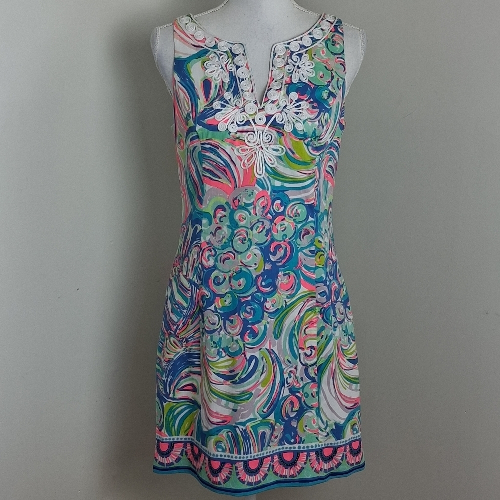 Lilly Pulitzer Gabby Shift Dress Size 4 - Picture 2 of 11